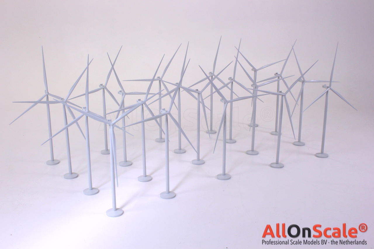 Desk top wind turbine models
